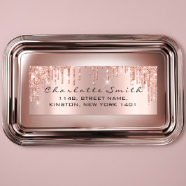 Etiqueta Drives Sparkly Rosa Blush Return Address Labs