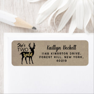 Etiqueta Duas Garotas Selvagens segundo aniversário De Vead