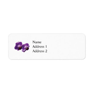 Etiqueta Duo roxo da orquídea