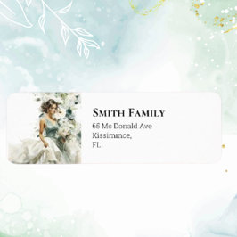 Etiqueta Dusty Blue Eucalyptus Greenery Casamento