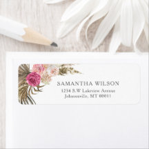 Dusty Rosa Floral Boho Wedding