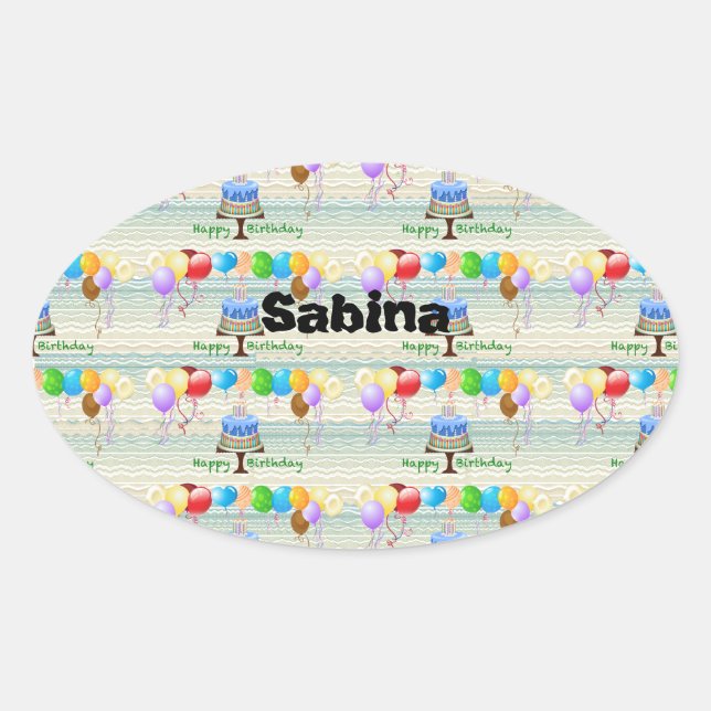 Etiqueta e adesivo de aniversário (Frente)