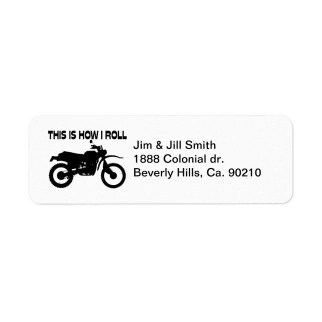 Etiqueta É Assim Que Eu Rolo Uma Bicicleta De Dirt (Frente)