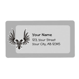 Etiqueta Eagle com duas cabeças