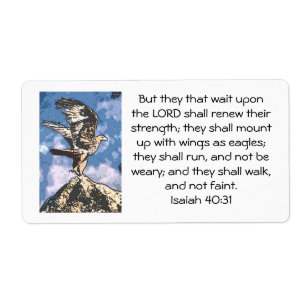 Etiqueta Eagles Wings - Isaiah 40:31