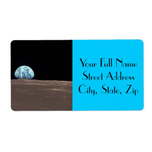 Etiqueta Earthrise da lua