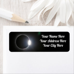 Etiqueta Eclipse Solar Total 8 de abril de 2024