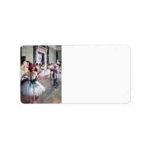 Etiqueta Edgar Degas - a classe de dança