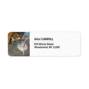 Etiqueta Edgar Degas - A Estrela / Dançarina no Palco