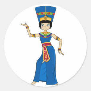 Etiqueta egípcia da rainha Nefertiti