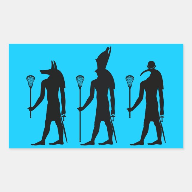 Etiqueta egípcia dos deuses do Lacrosse (Frente)
