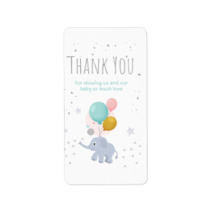 Etiqueta Elefante bonito