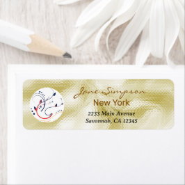 Etiqueta Elegant Gold Texture Logo Business Card