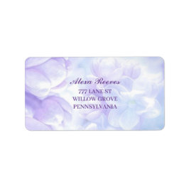 Etiqueta Elegant Light Purple Lilac Flowers Wedding