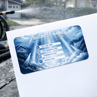 Etiqueta Elegant Residential Pressure Washing Radiant Sky