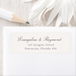 Etiqueta Elegant Script Rococo Wedding Address