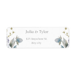 Etiqueta Elegant Wedding Address Label