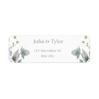 Etiqueta Elegant  Wedding Address Label