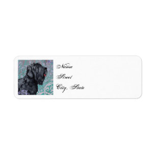 Etiqueta Elegante Black Russian Terrier