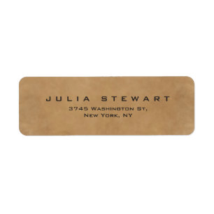 Etiqueta Elegante Brown Professional Modern Personal