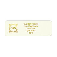 Elegante Celtic Wedding Ivory Faux Dourado Nó Celt