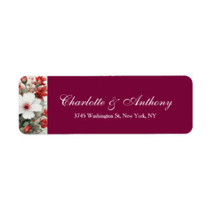Etiqueta Elegante Criativo Floral Minimalista
