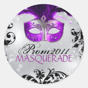 Etiqueta elegante do mascarada