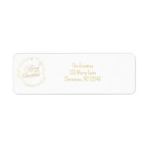 Elegante Dourado Morada de Natal