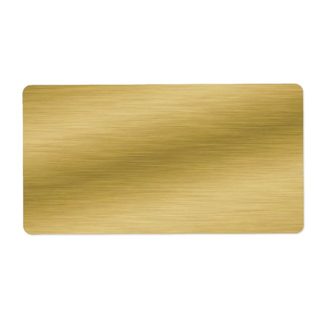 Etiqueta Elegante escovado Dourado (Frente)