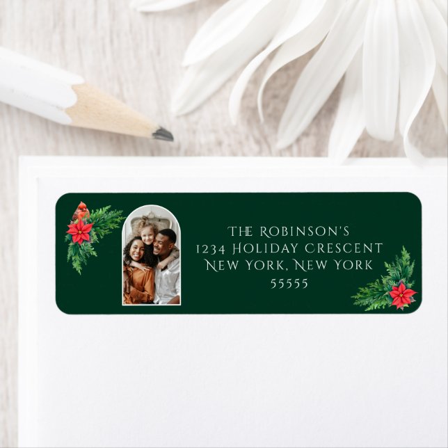 Etiqueta Elegante Foto Winter Greenery (Insitu)