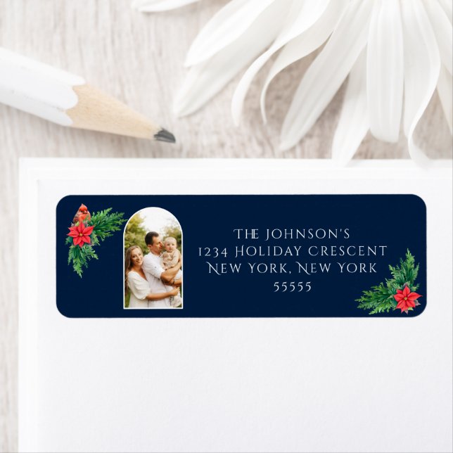 Etiqueta Elegante Foto Winter Greenery (Insitu)