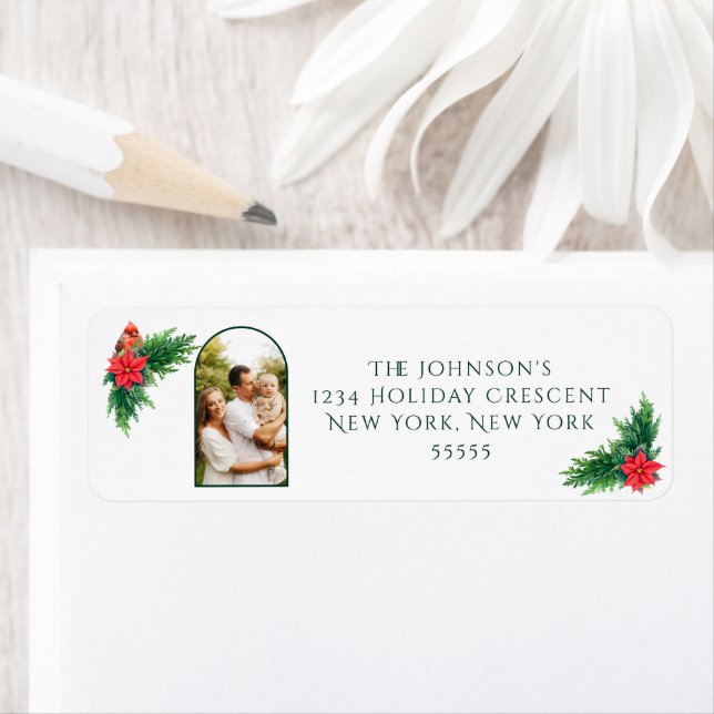 Etiqueta Elegante Foto Winter Greenery (Insitu)