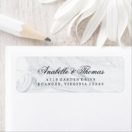 Etiqueta Elegante Marble Wedding