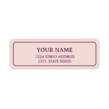 Elegante Minimalista Rosa Bege Pálido