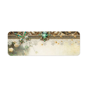 Etiqueta Elegante Moss & Moonlight Emerald Vintage Lace Ret
