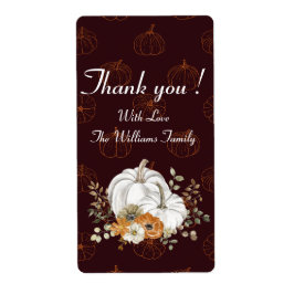 Etiqueta Elegante Personalizado Obrigado