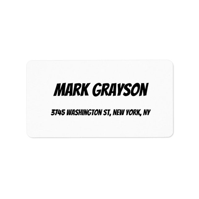 Etiqueta Elegante Retro-Na moda Clássico (Frente)