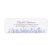 Elegante Roxo Floral Lavanda