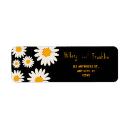 Etiqueta Elegante Summer Daisy Floral Romântico Personaliza