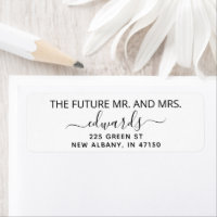 Elegante Wedding Return Address Future Sr. e Sra.