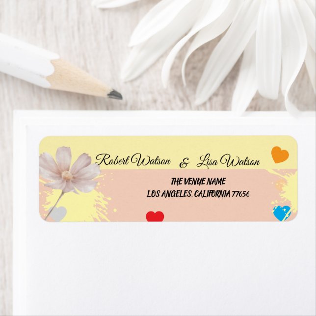 Etiqueta Elegent modren dazie flower (Insitu)