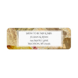 Etiqueta Em breve será o Sr. e a Sra. Wedding