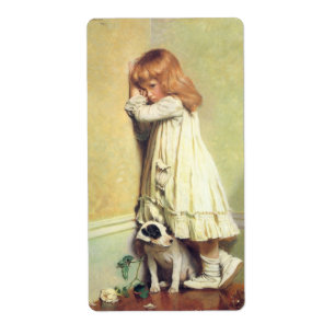 Etiqueta Em desgraça por Charles Burton Barber, Vintage Art