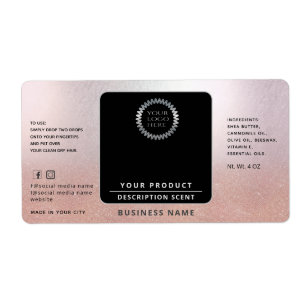 Etiqueta Embalagem com logotipo profissional em torno do pr