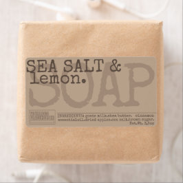 Etiqueta Embalagem de produto de sabão de estilo Vintage Be