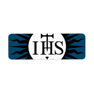 Etiqueta Emblema da Sociedade de Jesus
