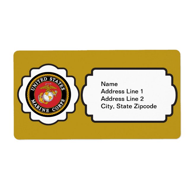 Etiqueta Emblema do USMC (Frente)