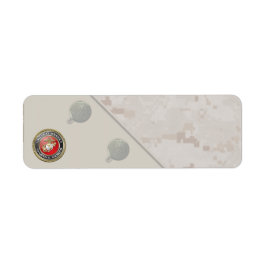 Etiqueta Emblema e uniforme do USMC [3D]