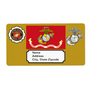Etiqueta Emblema, selo e sinalizador da USMC
