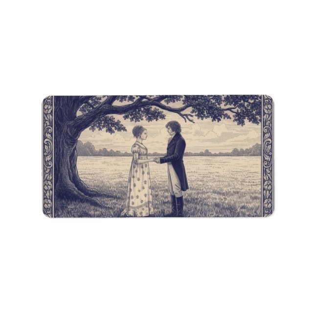 Etiqueta Emma & Sr. Knightley (Frente)